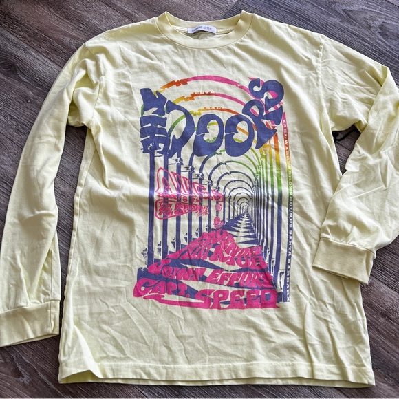 Daydreamer Tops - Daydreamer the doors band long sleeve tee yellow size small oversized